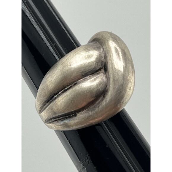 charles krypell Vintage Sterling Silver 925 Dome Ring Size 5.75 - Picture 1 of 9
